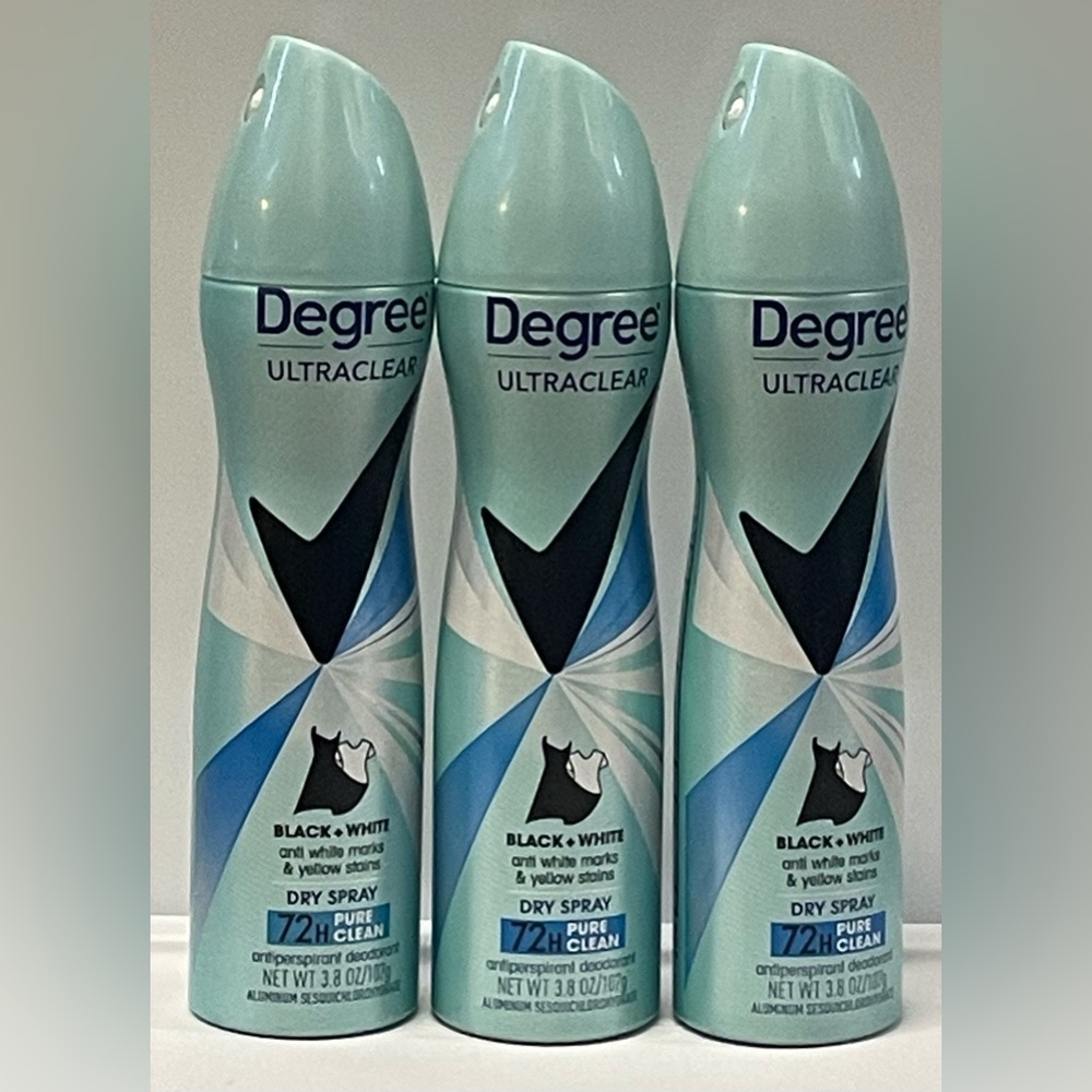 Degree UltraClear Dry Spray - Pure Clean (Pack of 3)